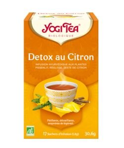 Detox au citron - Infusion Ayurvédique BIO, 17 sachets